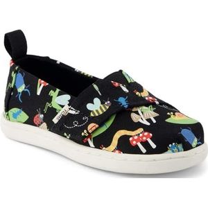 TOMS Klassieke Alpargata Loafer Plat, Black Glow in The Dark Bugs, 8 UK Kind, Zwarte gloed in de donkere insecten, 8 UK Child