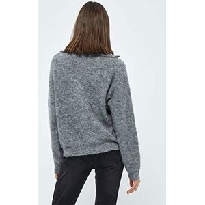 Desires Dames Juna Rits Trui, Donkergrijs Melange, XS