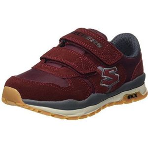 Skechers Throwbax, lage sneakers voor jongens, Burg Red, 27.5 EU