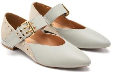 GIOSEPPO - Grantham - Platte Dames Schoenen - Grijs