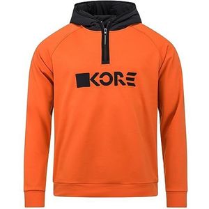 HEAD Men's KORE Tech Hoodie, fluo Orange, M/L, Fluo Oranje, M-L