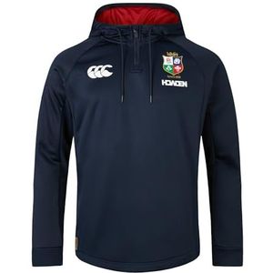 Canterbury Heren Britse en Ierse leeuwen hoodie met 1/4 rits, donkere saffier, 4X-Large