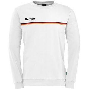 Kempa Team GER-sweatshirt, uniseks trainingspak, wit