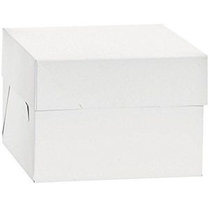 DECORA 0339483 Cake Box 40,5X40,5X25 CM, Karton, Wit