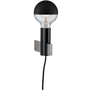 Paulmann 79762 plafondlamp Neordic Aik vierkant max. 20 watt wandlamp zwart wandverlichting metaal wandlamp E27