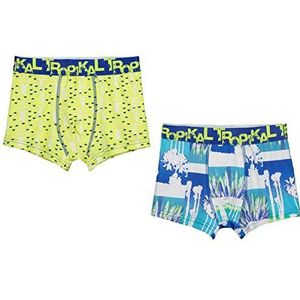 Boxershort 2-jongens Tropikal - maat - 12/14 jaar (152/164 cm)