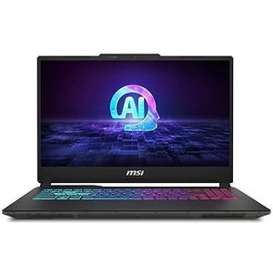 MSI Cyborg 15 AI A1VEK-004FR Intel Core Ultra 7 155H Laptop 39,6 cm (15.6") Full HD 16 GB DDR5-SDRAM 512 GB SSD NVIDIA GeForce RTX 4050 Wi-Fi 6E (802.11ax) Windows 11 Home Zwart