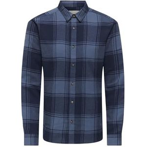 Only & Sons - ONSGUDMUND - Overhemd - Blauw - Slim Fit - Lange Mouw