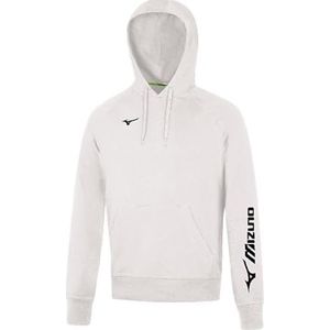 Mizuno Terry Hoodie JNR White 164 Unsex kinderen, Wit, 164