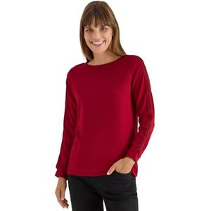 Cecil - Shirt - Beaujolais Red - Lange Mouwen - Met Galons