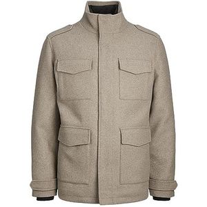 JACK & JONES Jprblaparker Wool Field JKT Sn jas voor heren, grijsbeige, XL
