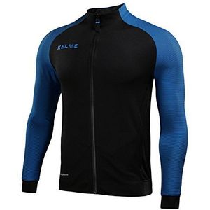 KELME Training Jacket trainingsjack voor heren, zwart/neon blauw, L