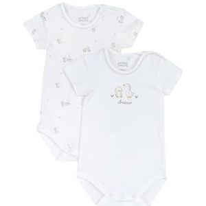 Chicco, Baby- en pasgeboren body met open schouder, ontworpen in Italië, baby- en pasgeborenkleding 0-24 maanden, cadeau-ideeën voor geboorte, Wit, 9 Maanden