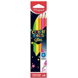 Maped Kleurpotlood COLOR`PEPS Fluo, 6er kartonnen etui VE = 1 832003