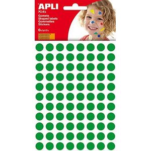 APLI Kids 13233 — Ronde gometzak Ø 10,5 mm permanent groen 6 vel
