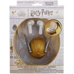 WONDEE Harry Potter geschenken, draadloze bluetooth-hoofdtelefoon met Harry Potter gouden snaai hoes, Bluetoth hoofdtelefoon met Google-assistent en touch-bediening, Harry Potter cadeau