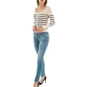 Trui, 3/4-mouwen, gestreept, 241-MLULU/OFF wit/marineblauw, Offwhite/Marine, M