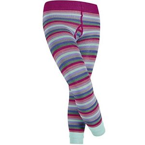 ESPRIT Uniseks Multi Stripe Legging voor kinderen, ademend, duurzaam biologisch katoen, versterkt gestreept, duurzaam, duurzaam, huidvriendelijk, slipvrij, 1 stuk, Paars (Lipstick Pink 8528), 98-104