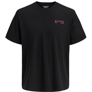 JACK & JONES Jorbradley Kyoto Tee Ss C.N Stmss25, zwart, L