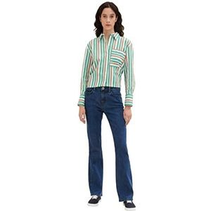 TOM TAILOR Dames Kate Bootcut Jeans 1035527, 10113 - Clean Mid Stone Blue Denim, 26W / 30L