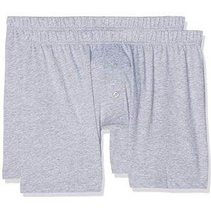 LVB 100% katoen, brief (set van 2) voor heren, Grijs (Grijs Melange 026), XXL