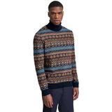 Coltrui - Bruin - Met Multicolor Patroon - Regular Fit