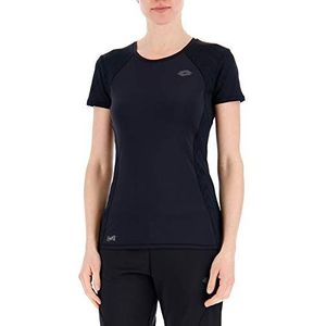 Lotto Dames T5132 T-shirt met korte mouwen, zwart, XS