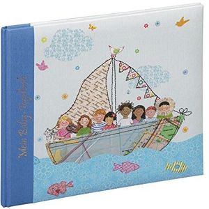 Pagna babydagboek 240 x 230 mm brede wereld blauw 48S, karton, 24,5 x 22,5 x 1,5 cm
