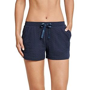 Schiesser Mix & Relax jersey shorts voor dames pyjamabroek, blauw (nachtblauw 804), 36 NL