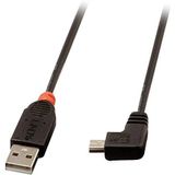 Lindy - USB 2.0 Kabel Typ A / Mini-B 90°gewinkelt 2m
