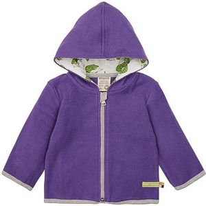 loud + proud Baby-meisjes, GOTS-gecertificeerd fleecejack, violet, 50/56, paars, 50/56 cm