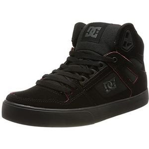 DC Shoes Pure Leather High-Top Sneakers voor heren, zwart, 46 EU