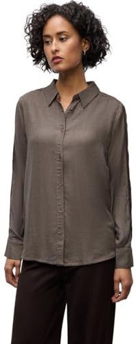 Street One - Blouse - Bruin - Dames - Met Galonstrepen
