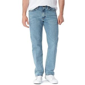 Wrangler Authentics Men's Classic Relaxed Fit Jean, Bleached Denim Flex, 28x30