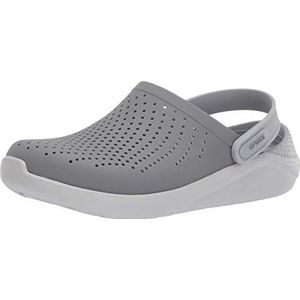 Crocs LiteRide Clog, Klompen uniseks-volwassen, Smoke/Pearl White, 36/37 EU