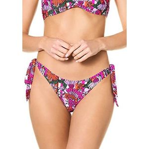 Goldenpoint Fancy Daisy Bikinislip voor dames, met lage heupen, strik, Veelkleurig., S