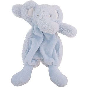 Bieco 37000508 pluche knuffeldoek olifant, lichtblauw/blauw
