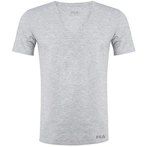 Fila FU5001 Man V-Neck Undershirt M T-shirt, 400 Grey, M Mens