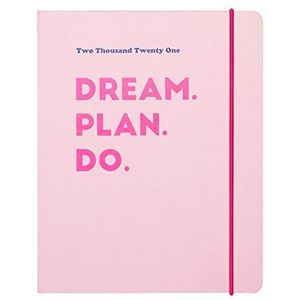 Erik Planner - Schoolagenda Rosa by Kokonote - Zakagenda weekoverzicht 2020/2021 voor scholieren 17 maanden - afsprakenplanner