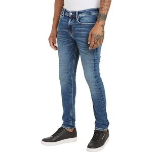 Calvin Klein Jeans Skinny Broeken voor heren, Denim Donker, 32W / 30L