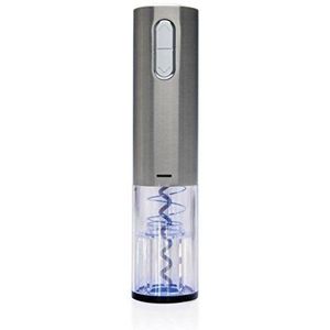 XD Elektronische wijnopener USB oplaadbaar, grijs, roestvrij staal, 5 cm