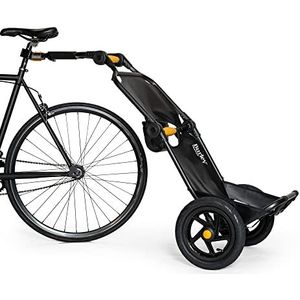 Burley Travoy Fietskar – Fietsaanhanger – Boodschappen – Inklapbaar – Opvouwbaar – Zwart