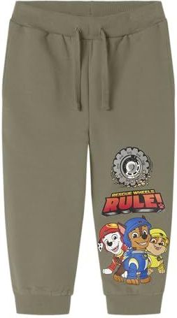NAME IT Nmmsteffen Paw Nreg SWE Pants Bru Cplg, zeemeermin, 98