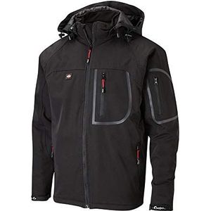 Lee Cooper Softshell-jas, voor heren, waterdicht, zwart, XXXL, LCJKT407W_BLK_2XL