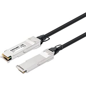 Intellinet QSFP+ 40G Passieve DAC Twinax kabel QSFP+ naar QSFP+, 3 m, MSA-conform voor maximale compatibiliteit, Direct Attach Copper, AWG 30, zwart