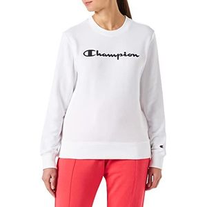 Champion Legacy American Classics Powerblend Terry Logo Crewneck sweatshirt, wit, XXL voor dames