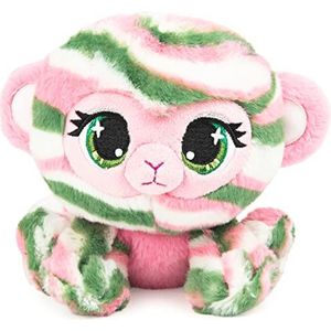 GUND Officieel, P.Lushes schattige ontwerper mode verzamelbare huisdieren Olivia Moss Monkey premium stijlvol knuffeldier zacht pluche, groen en roze, 15,2 cm zacht speelgoed voor meisjes en jongens