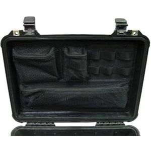 Peli 1508 Dekselorganiser Voor Fotograaf, Origineel Accessoire Voor Peli-Beschermingskoffer, Compatibel Met Peli 1500 (Afzonderlijk Verkrijgbaar), Kleur: Zwart