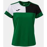 T-shirt met korte mouwen Crew V groen zwart wit