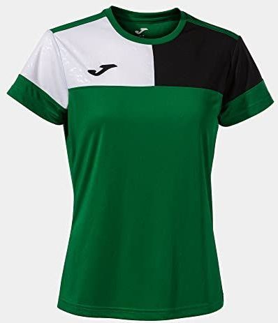 T-shirt met korte mouwen Crew V groen zwart wit